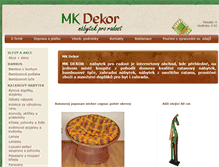 Tablet Screenshot of mkdekor.cz